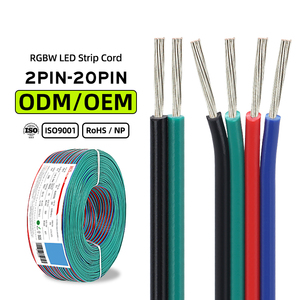 สายริบบิ้น 4p 5p 6p 7p 8p 22awg 20awg 18awg 16awg สายต่อไฟ LED สายทองแดงเคลือบดีบุก - Product Image 1