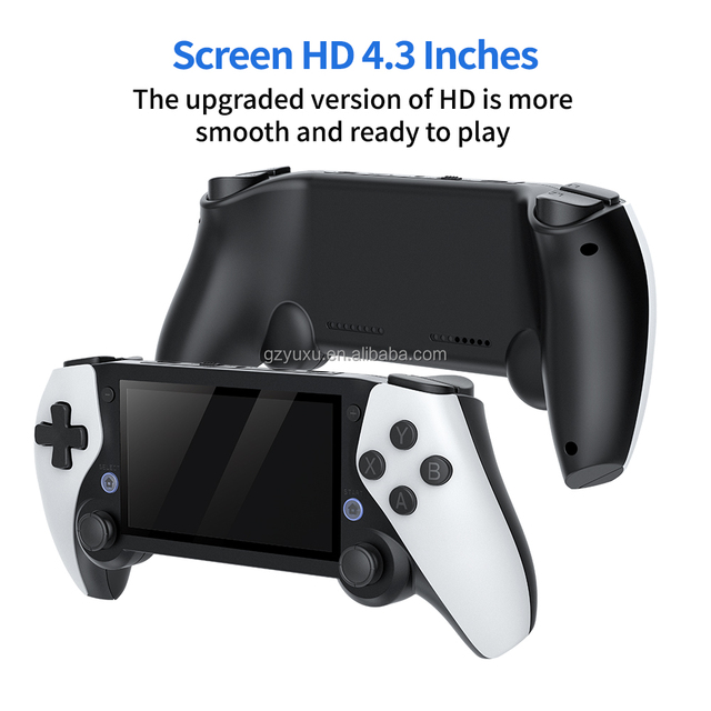 YUXU M25 Portable Handheld Game Console Classic Game Player 4.3-inch Screen EmuELEC System Wi-Fi 64G/128G Built-in 10000 Games