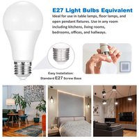 Ampoule LED d'Urgence Vertak A60 E27 5W pour Éclairage de Maison, Chambre, Cuisine, Salon, Bureau