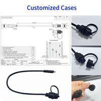 Cable de Extensión USB 3.0 de Doble Puerto Hembra con Montaje en Panel de Tornillos de 20 Pines para Placa Base, Carga Rápida de 3A, Blindaje Trenzado para Computadoras