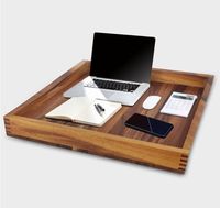 Plateau carré en bois pour ottoman, table basse, plateau de service pour la décoration de la maison, produit neuf