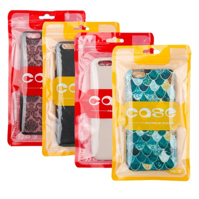 Custom Mobile Phone Case Clear Packaging Top Ziplock Bags 3C Accessories Plastic Waterproof Cell Pouches for IPhone 17