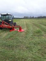 Tondeuse à tambour entraînée par prise de force de tracteur, la plus vendue, pour la coupe du foin et de l'herbe, équipement agricole pour la récolte des fourrages de pâturage