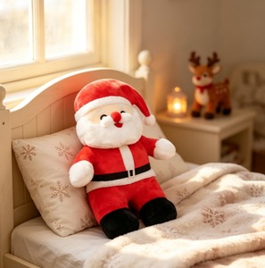 Collezione Invernale Premium di Peluche Stile Babbo Natale con Barba Bianca Soffice e Morbida al Tatto - Product Image 3