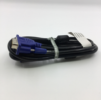 Kabel VGA Berkualitas Tinggi 4+5 Male to Male Kecepatan Tinggi 15 Pin 1.5m untuk PC