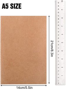 Sổ Tay 10 Gói Sổ Tay Nhật Ký Du Lịch Theo Chủ Đề A5 Số Lượng Lớn Sổ Tay Giấy Kraft Cho Học Sinh - Product Image 6