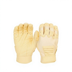 ถุงมือตีเบสบอล KATBROS INDUSTRIES สีเบจ หนังถัก สำหรับมือขวา ผู้ใหญ่ ใช้ได้ทั้งชายและหญิง สำหรับฝึกซ้อม ปิดด้วยแถบตีนตุ๊กแก ทนทาน น้ำหนักเบา - Product Image 1