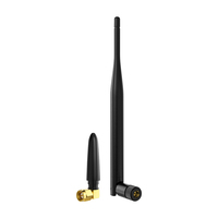 Antenne de communication Wi-Fi pliable à gain élevé 2,4 GHz, omnidirectionnelle 50 dBi, dipolaire en caoutchouc 5,8 GHz