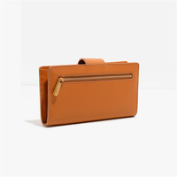 Pabrik Resmi BSCI, Merek Sesuai Pesanan # Dompet Kulit Asli ZB255 dengan RFID Card Holder, Dompet Wanita, Clutch Purse untuk Wanita