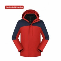 Veste 3-en-1 toutes saisons, imperméable 10000 mm, respirante, hardshell avec doublure polaire amovible