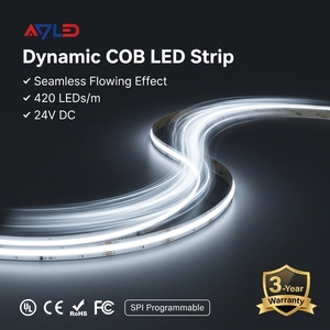 Bande LED flexible COB DC24V blanche à effet de poursuite, tube étanche IP67, garantie 5 ans pour faux plafond - Product Image 1
