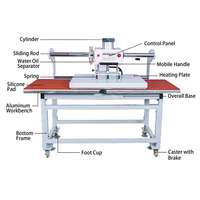 Presse à chaud pneumatique semi-automatique à double station 60*80CM pour l'impression de t-shirts