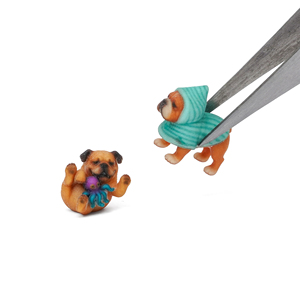 Adornos de Resina de Animales de Dibujos Animados, Bulldog Inglés - Rain & Toy para Decoración de Coche y Escritorio - Product Image 4