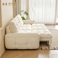Regierungsförderung Pashaman Stoff Elektrisches Schlafsofa 2026 Neu Retro Cremefarben Funktionales Chenille-Sofa mit Fernbedienung Kiefer