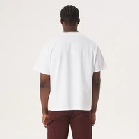 T-shirt Boxy Homme Lourd et Oversize en Coton 100% avec Épaules Tombantes – Coupe Courte et Ample