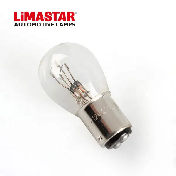 Limastar bombilla miniatura 1016 1157 S25 P21/5W BAY15d 12V claro E-MARK cola del coche luz auto bombilla lámpara de instrumento