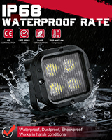 Feux de pare-chocs LED en aluminium de 3 pouces Plug & Play tout-terrain avec puces IP68 étanches, lumière blanche 12V, neufs pour VTT UTV