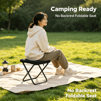 Siège de camping et de pêche moderne, pliable, léger et durable en tissu Oxford avec sac de rangement zippé pour la randonnée et les pique-niques en plein air