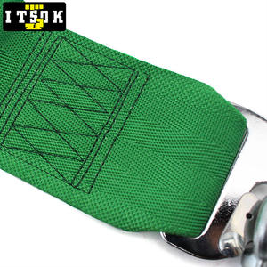 TAKA4ポイントカーセーフティベルト4ポイントカスタマイズロゴ4ポイントハーネスシートベルト3インチシートベルトブラックグリーンレーシングシートハーネス - Product Image 3