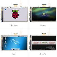 Écran tactile HD-MI de 4,0 pouces, résolution 800 × 480, 290 cd/m² pour Raspberry Pi
