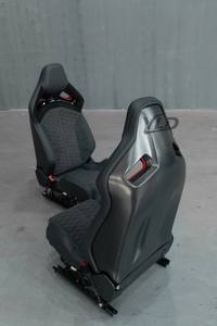 Sièges baquets de course YLD universels inclinables noirs, côté gauche et droit, nouveau design, sièges de voiture modifiés - Product Image 6