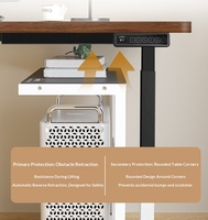 Bureau d'ordinateur en bois réglable en hauteur de style gaming, avec cadre ergonomique extensible, idéal pour la chambre et le bureau à domicile