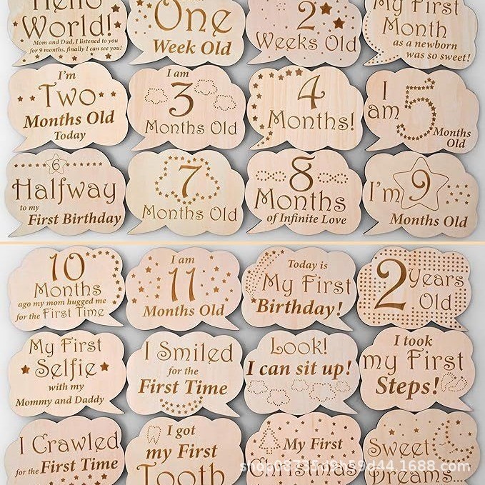 Baby time card [12-piece set]