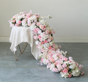 Flores Artificiales PinkLong Row para Decoración de Mesas de Boda, Conferencias y Salas de Exposiciones, Exhibición en Ventanas, Disponibles para Comercio Transfronterizo - Product Image 5