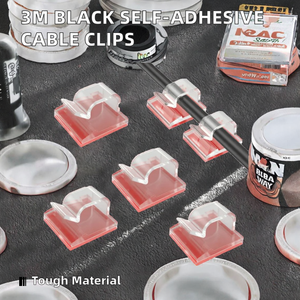 Vente en gros 3M de fil de nylon noir auto-adhésif, organisateur de support de pince de câble solaire polyvalent, type R - Product Image 2