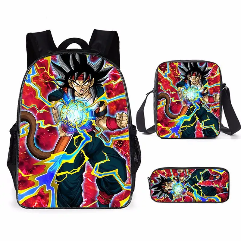 Wholesales Japanese Anime Cartoon Student School Backpacks Laptop Bag Goku Super Saiyan Shoulder Bags