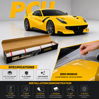 Film de protection de peinture automobile transparent effet miroir avec nano-revêtement hydrophobe PCU TPU PPF 108 degrés, anti-taches, film de protection pour carrosserie automobile