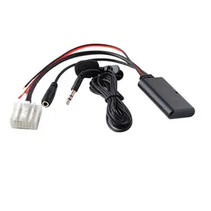 Оптовая продажа автомобильный беспроводной аудиокабель Aux с микрофоном 16 pin для Mazda 2,3,5,6,MX5,RX8 кабель приемника модуля