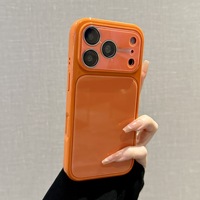Coque de téléphone Aurora Galaxy pour iPhone 17 Pro Max, coque arrière en acrylique à grande fenêtre pour iPhone 16 15 14 13 Pro, motif Aurore