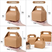 Boîte à gâteau en carton, emballage pour pâtisserie, mousse, boîte en papier avec poignée