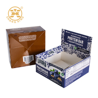 Boîte d'emballage personnalisée en carton blanc à fond auto-scellant pour snacks, vente en gros, conception et impression de boîtes en papier pour détaillants
