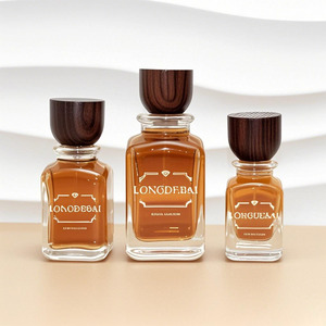 Special Square 50ml <b>Mist</b> Fragrance Perfume Glass <b>Bottle</b> With Crimp Sprayer 30ml 100ml clear Perfume <b>Bottles</b> with Box and Bag - Product Image 2