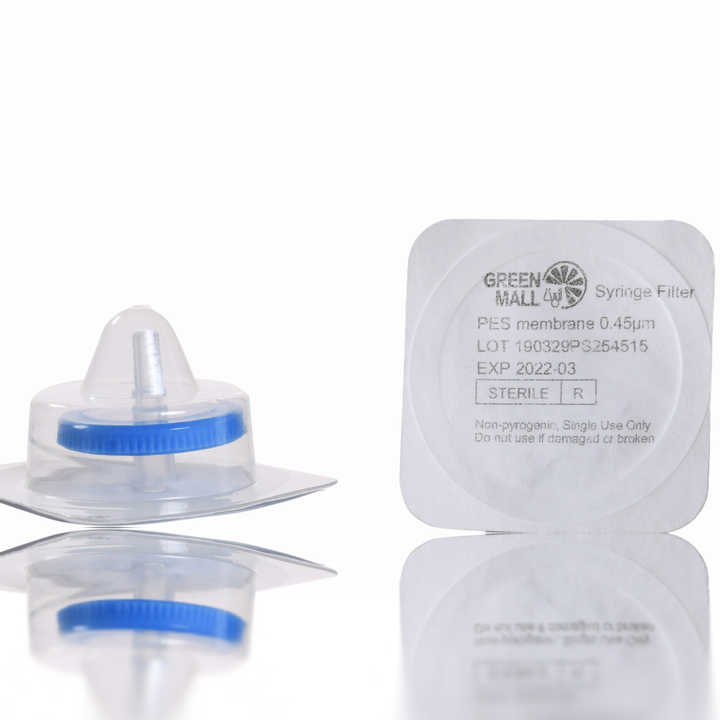 100-Pack PES Syringe Filters - 13mm/25mm, 0.22μm & 0.45μm Pore Size For HPLC Lab