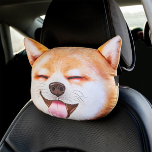 Almohada de Peluche para Reposacabezas de Coche 3D con Diseño de Dibujos Animados, Protección para el Cuello, Ventilación y Masaje, Accesorios Interiores para Asientos de Coche - Product Image 2