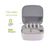 Appareil combiné TENS/EMS compatible OEM/ODM Appareil de massage musculaire rechargeable 2 en 1 anti-douleur 4 dizaines