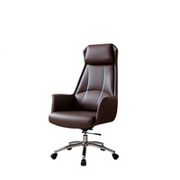 Chaise de bureau, chaise d'ordinateur, chaise de maison confortable, chaise inclinable en cuir, fauteuil pivotant, chaise de patron, chaise de direction moderne