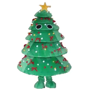 Unisex XL/XXL Custom Christmas Tree Mascot Costume Cheap Adult Costume Kid's Party Made Plush Polyfoam EVA Festival Holiday Use