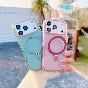 Coque de téléphone antichoc 2-en-1 TPU+PC avec support magnétique à 360 degrés pour iPhone 17 Pro Max 17 Air - Product Image 3