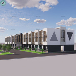 Dormoir étudiant en conteneurs à 3 étages, appartement modulaire multi-étages, hôtel préfabriqué, personnalisable et installation rapide - Product Image 2