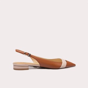 Chaussures Plates <span class=keywords><strong>Femme</strong></span> en PU, Sandales Plates Décontractées avec Bride Arrière et Bout Pointu pour Filles et Dames - Product Image 4