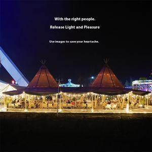 Tenda con cappello di paglia all'aperto tenda grande Oxford Camp Homestay ristorante Bar gruppo edificio tenda da campeggio - Product Image 5