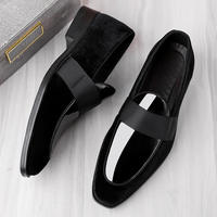 Chaussures habillées à enfiler pour hommes, en cuir véritable, confortables, de luxe, pour le bureau, décontractées, formelles, pour les fêtes, printemps-été – Grande Vente