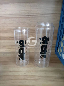 2026 Les canettes PET les plus populaires pour les boissons, avec personnalisation du logo, prix abordable, canettes PET transparentes avec couvercles de différentes formes - Product Image 5