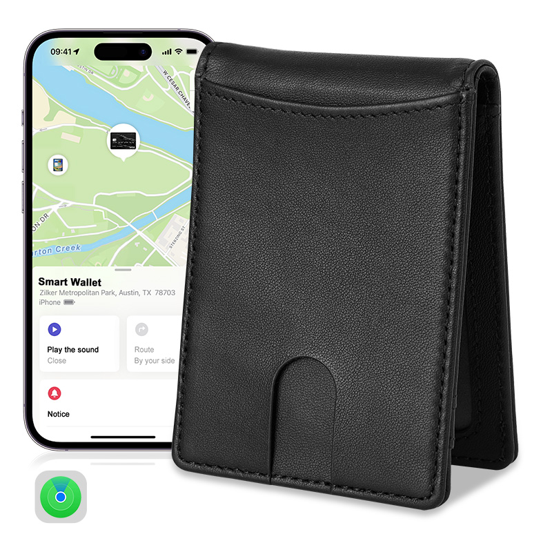 GPS-кошелек смарт-всплывающая карта, зажим для денег, Беспроводная зарядка, трекер, кошелек