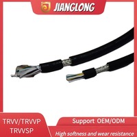 Câble industriel Jianglong TRVV en PVC résistant à la flexion, câble haute flexibilité pour chaîne de guidage, pour équipement d'automatisation robotique