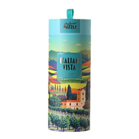 Tube en carton rond écologique de luxe pour l'emballage et le rangement d'œuvres d'art, avec couvercle à ruban